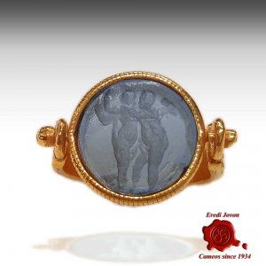 Intaglio Murano Glass Ring Ancient Rome Style 2