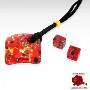 Collana Murrina Veneziana Rossa 2