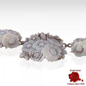 Black Coral Cameo Necklace 2