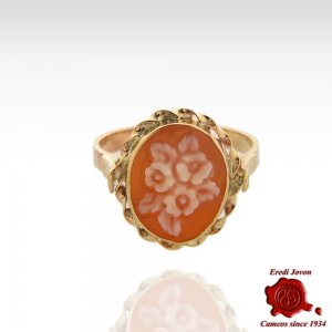 Hand Carved Italian School Cameo Ring 2