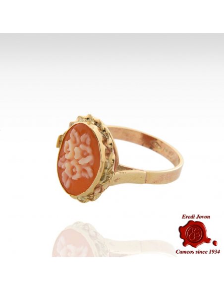 Hand Carved Italian School Cameo Ring