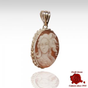 Birth of Venus cameo pendant silver 2