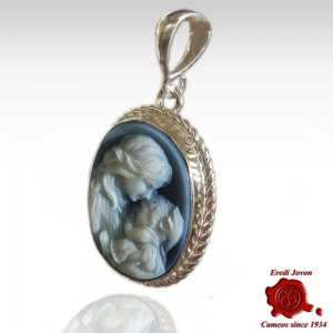mother and baby cameo blue 2