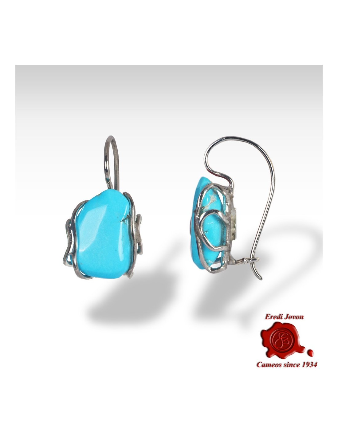 Gemstone Jewelry Turquoise Gemstone Earrings Handmade Jewelry Birthstone Turquoise Earrings Stone Earrings Turquoise Stone Earrings