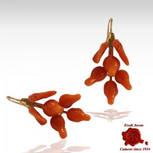 Sciacca Orecchini Corallo Pendenti 2