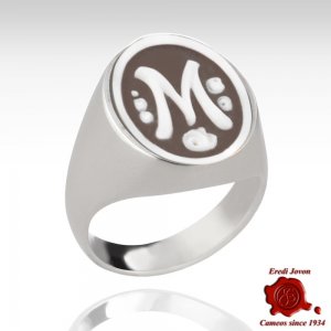 Iniziale Cammeo su Anello Chevalier 2