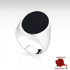 Anello Onice Uomo Argento