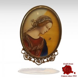 Antique Miniature Portraits Silver Seggiola