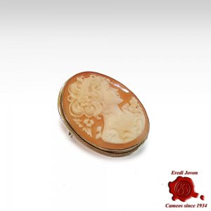 Primavera Shell Cameo Brooch 2
