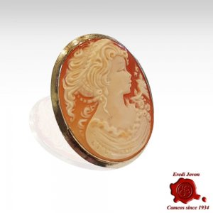 Minerva Shell Cameo Brooch 2