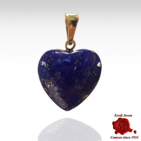 Ciondolo Cuore Lapis Lazuli in Oro Giallo