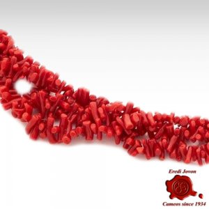 Collana in Corallo Rosso e Ebano 2