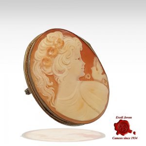 Edwardian Shell Cameo Brooch and Pendant 2