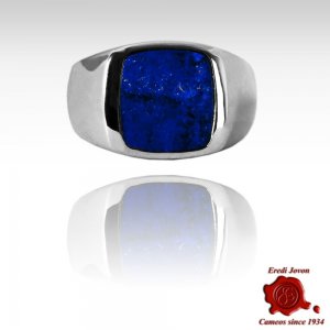 Lapislazzuli Silver Signet Ring 2