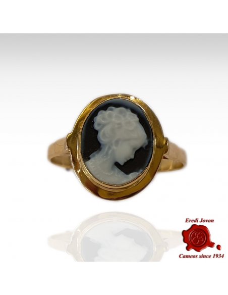 Venice Cameo Gold Ring