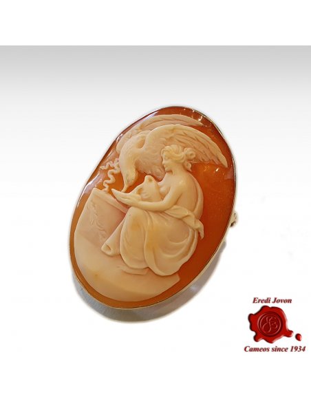 Leda and the Swan Antique Cameo