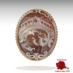 Rialto Bridge Cameo Gold...