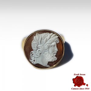 Jupiter Cameo Signet Ring Gold 2