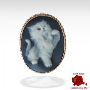 Cat Cameo Brooch and... 2