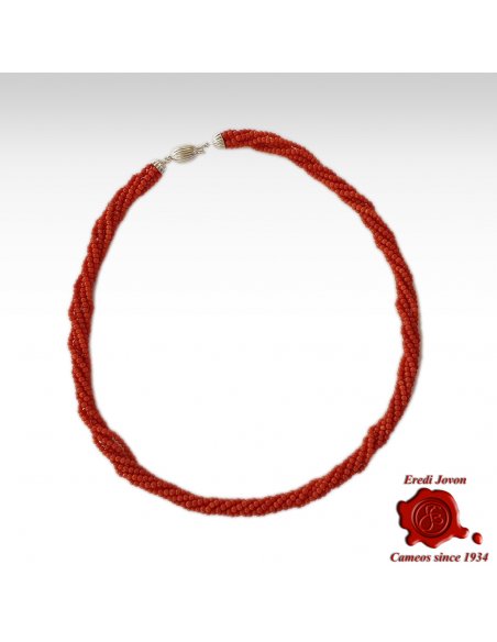 Twisted Red Coral Necklace