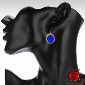 Intaglio Earrings Pandora Box Cameo 2