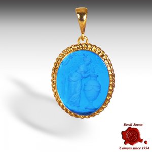 Vintage Intaglio Cameo Pendant Gold - Pandora