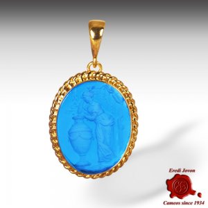 Vintage Intaglio Cameo Pendant Gold - Pandora 2