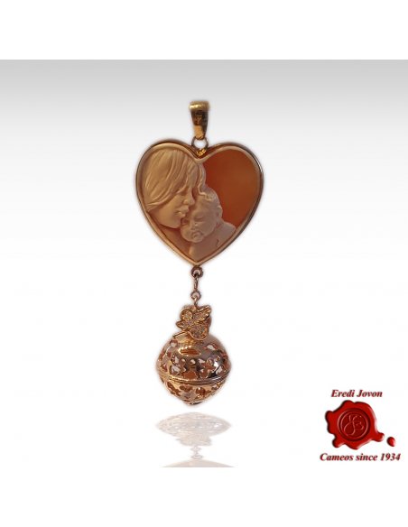 Pregnancy Necklace - Mother & Baby Cameo