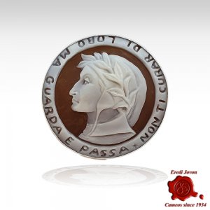 Dante Cameo Brooch & Pendant in Silver