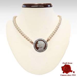 Dante Cameo Brooch & Pendant in Silver 2