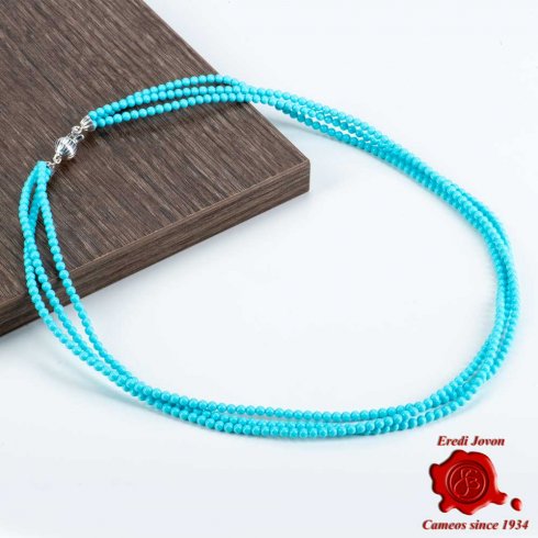 Three String Turquoise Necklace