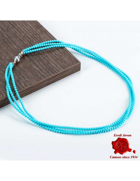 Three String Turquoise Necklace