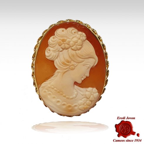Gold Cameo Brooch and Pendant Venice