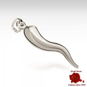 Sterling Silver Italian Horn 2