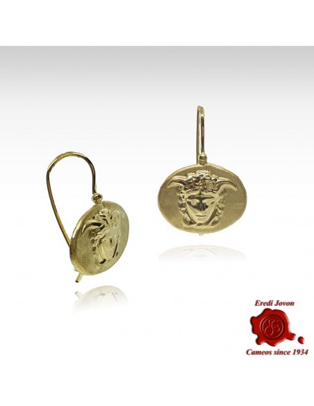 Tagliamonte Medusa Earrings Intaglio in Gold