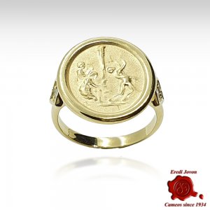 Tagliamonte Cameo Ring Gold... 2