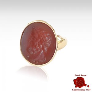 Jupiter Stone Signet Ring Gold 2