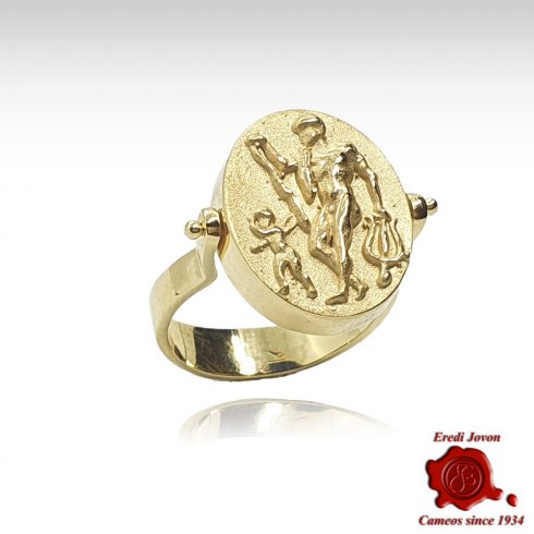 Tagliamonte Spinning Ring in Solid Gold - Apollo Lapis
