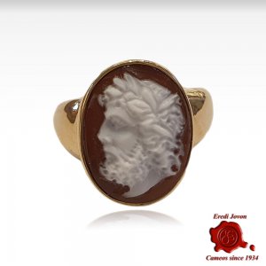 Man Cameo Ring Chevalier Gold Hercules 2