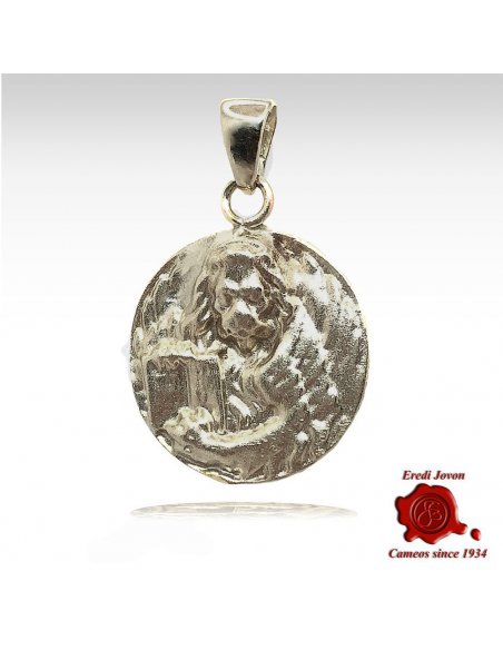 Venice Coin Lion Silver Charm