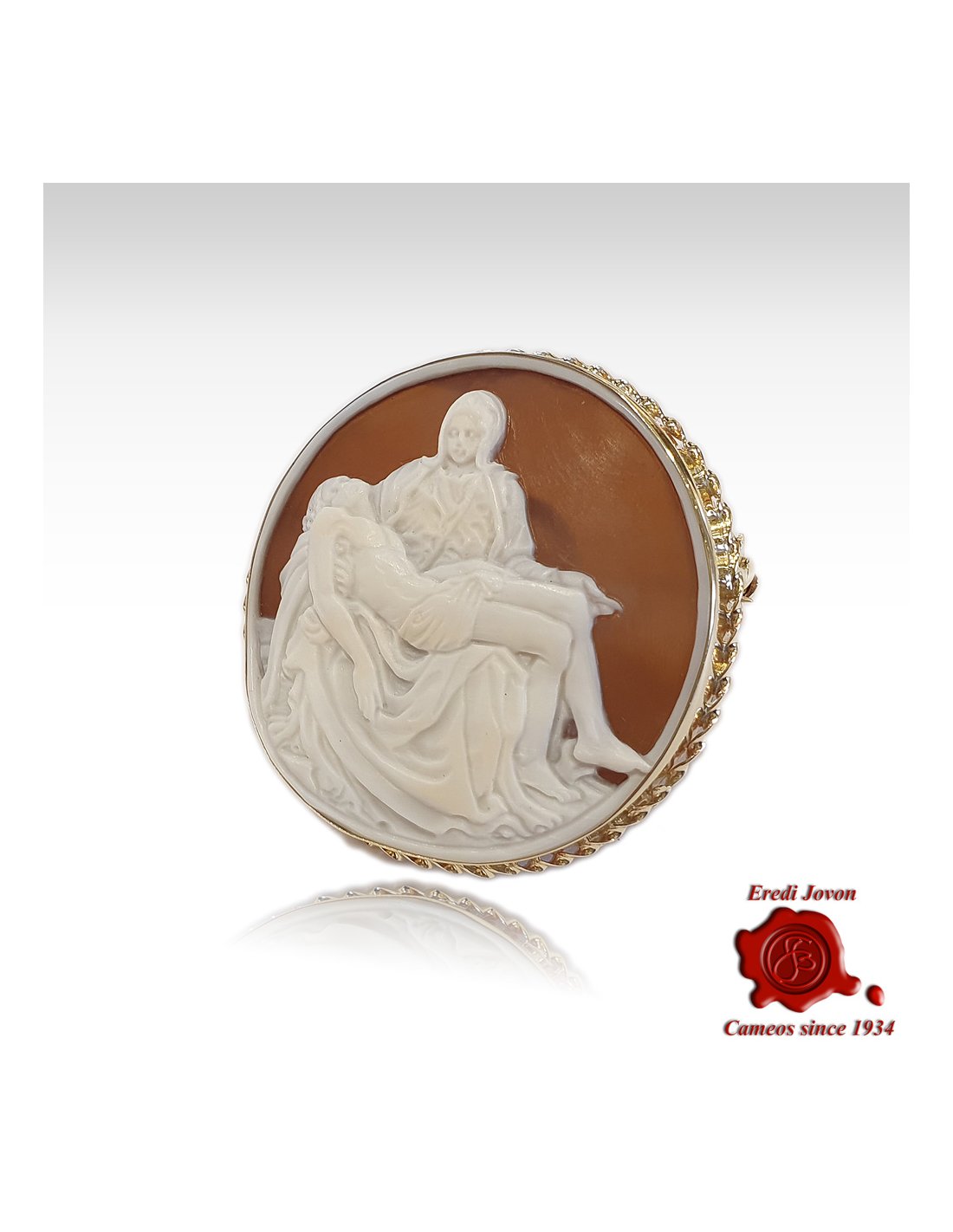 Pietà Michelangelo Gold Cameo Pietà Michelangelo Gold Cameo