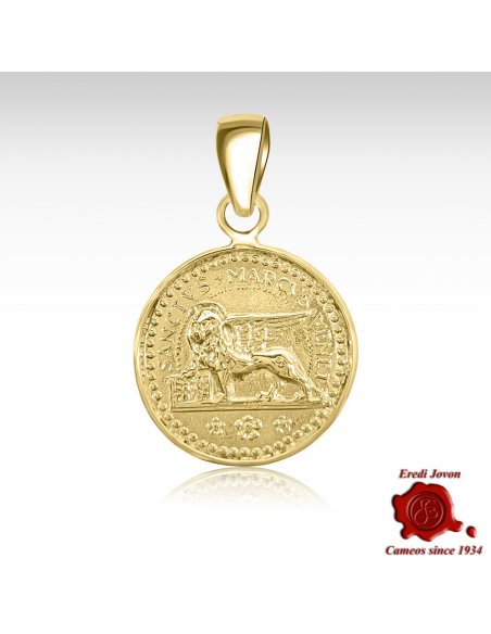 Osella Coin Pendant in Gold