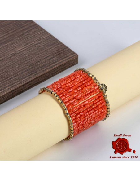 Lapis - Sciacca - Red Coral Bracelet