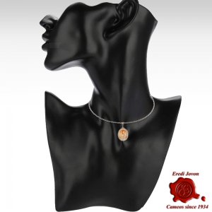 Red Shell Cameo Necklace St. Mark & Gondola 2