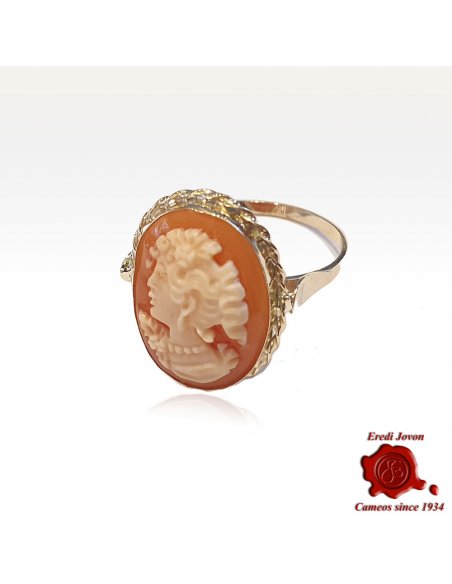 Anello Cammeo Oro Giallo