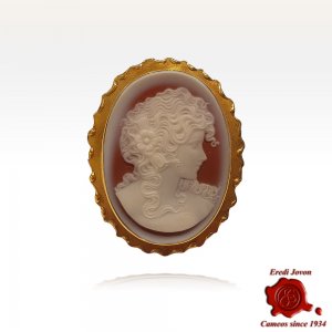 Vintage Red Cameo in Agate...