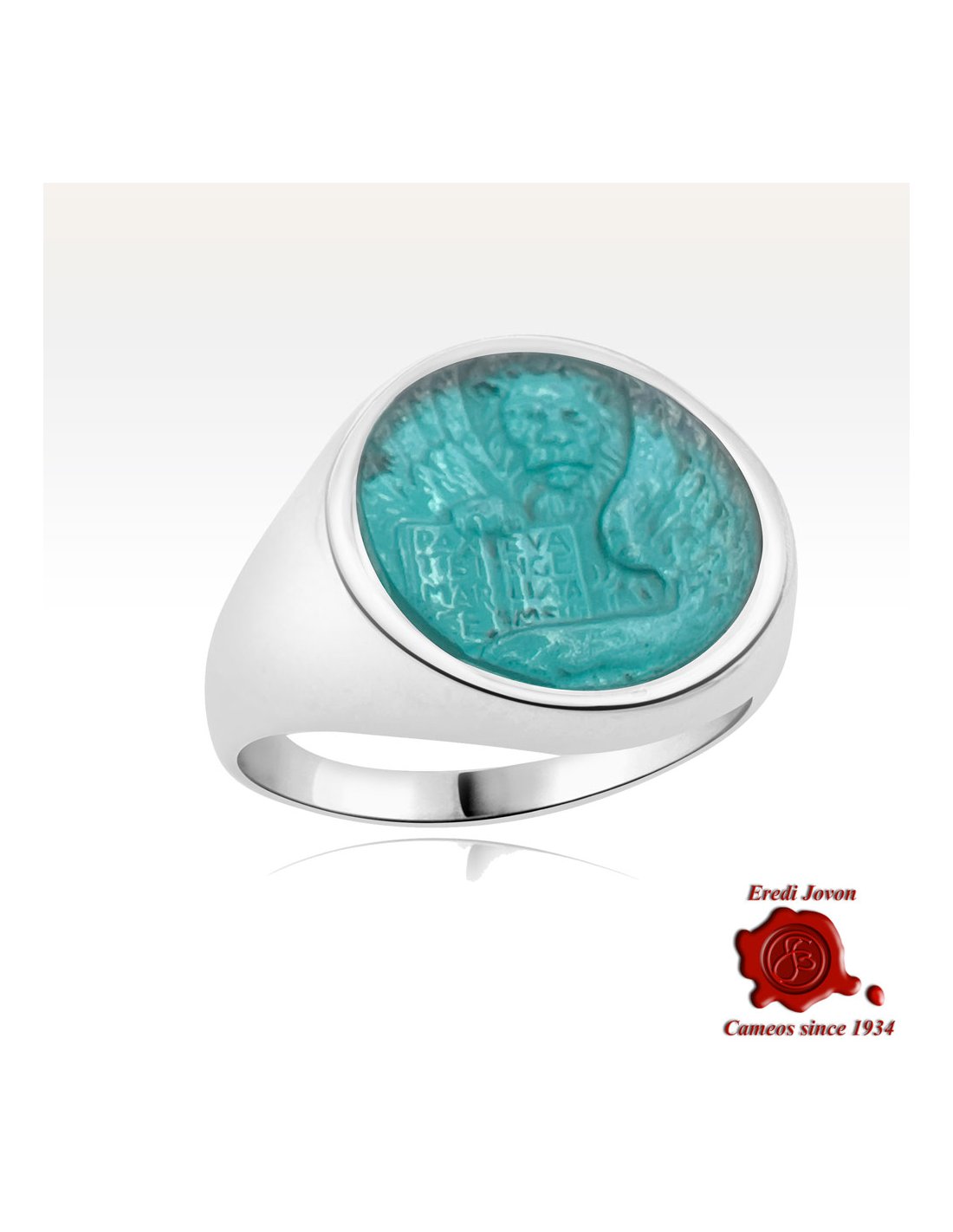 Lion Silver Intaglio Signet Ring - Lion Silver Intaglio Signet Ring -