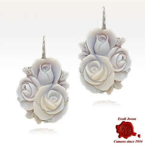 Cameo flower earrings Sfioccato 2