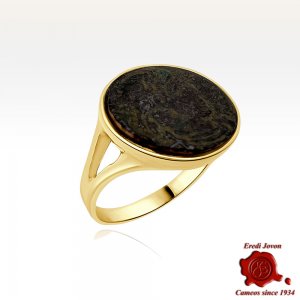 Ancient Roman Coin Gold Ring 2