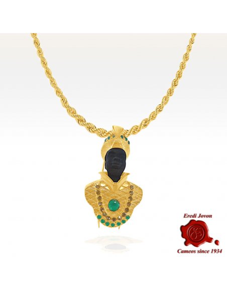 Emerald BlackAmoor Brooch Emerald BlackAmoor Brooch